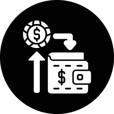  Gelir. Web simgesi basit illüstrasyon