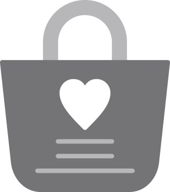 alışveriş çantası web simgesi, vektör çizim