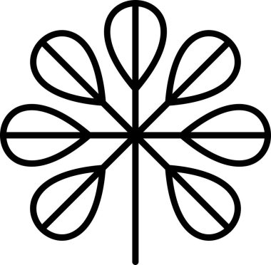 bitki çiçeği web simgesi basit vektör 