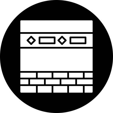 Kabe. Web simgesi basit illüstrasyon