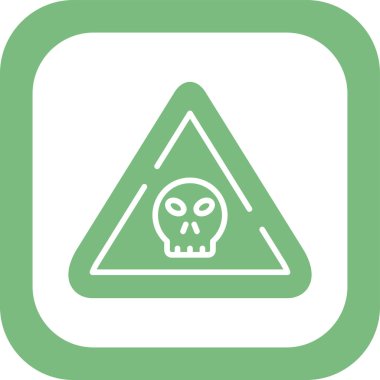 kafatası simgesi Tehlike İmza vektör çizimi