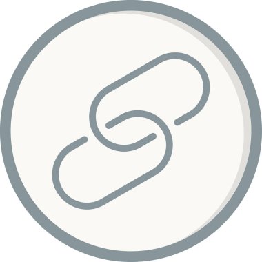 Basit bağlantı simgesi vektör illüstrasyonu