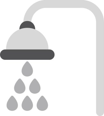 Duş. Web simgesi vektör illüstrasyonu