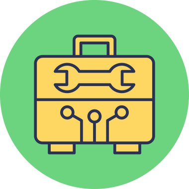 Alet çantası. Web simgesi basit tasarım 