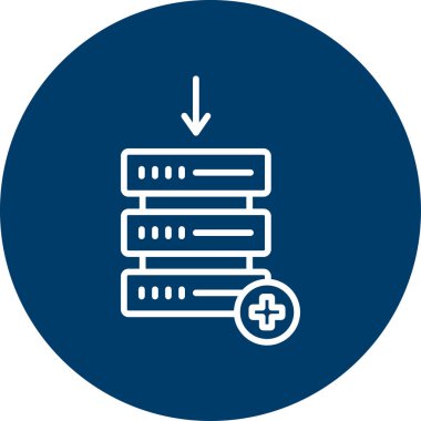 Depo. Web simgesi basit illüstrasyon