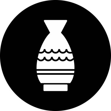 Vazo. Web simgesi basit illüstrasyon