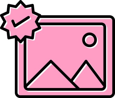 Fotoğraf web simgesi, vektör illüstrasyonu 