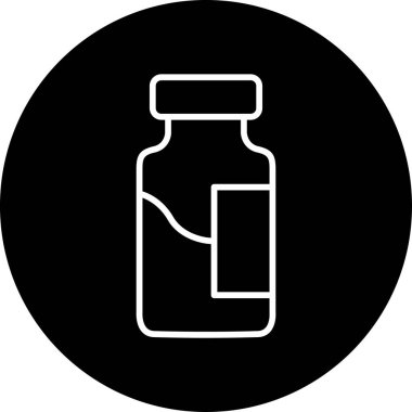 Şişe. Web simgesi basit tasarım