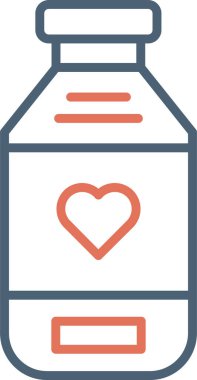 su şişesi simge vektör çizim