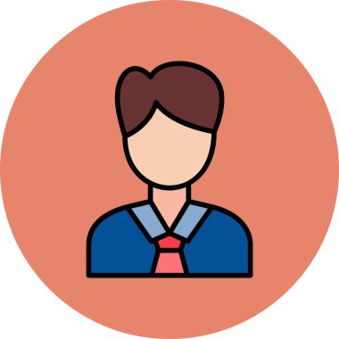 Yönetici vektör simgesi modern basit illüstrasyon