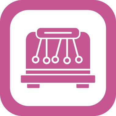 Basit Sarkacı simgesi vektör illüstrasyonu