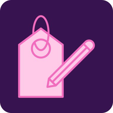 Fiyat web simgesi vektör illüstrasyonu