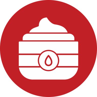 Yüz Kremi simgesinin vektör illüstrasyonu     