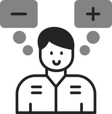 Fizibilite. Web simgesi vektör illüstrasyonu