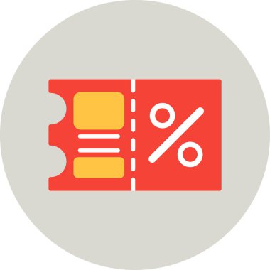 Taslak biçimdeki basit İndirim simgesi