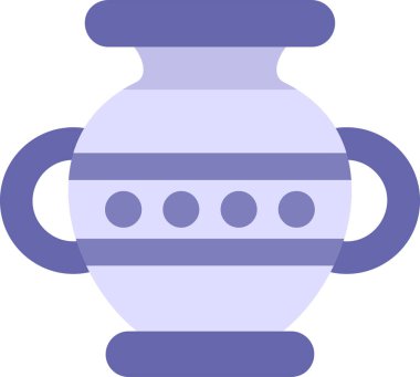 Vazo. Web simgesi basit illüstrasyon