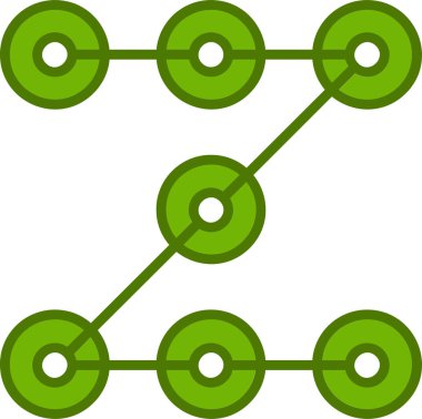Engelleme zinciri. Web simgesi basit tasarım