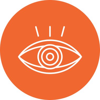 İnsan gözünün basit çizgi görüntüsü