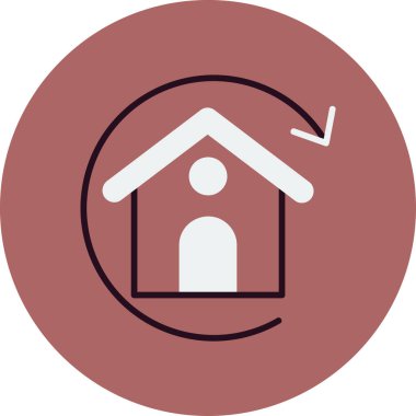 Basit ipotek işaretinin vektör simgesi