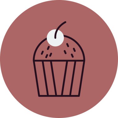 Tatlım. Web simgesi basit illüstrasyon 