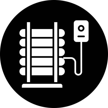 Decubitus Yatağı web simgesi, basit vektör illüstrasyonu