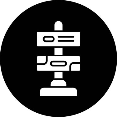 Açık hava reklam afişi Mupi 'nin temel doğrusal çizimi 