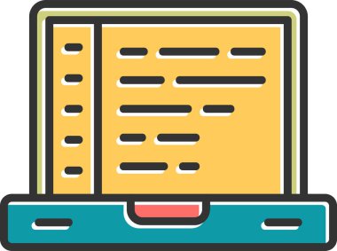 yazılım geliştirme. Web simgesi vektör illüstrasyonu