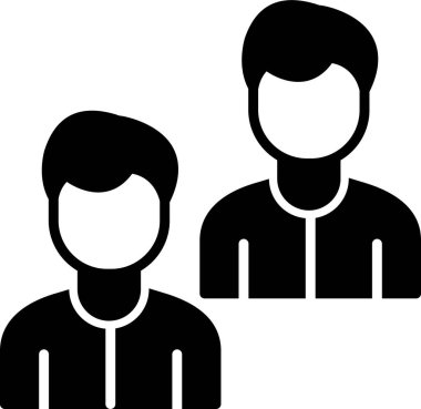 Takım. Web simgesi basit illüstrasyon