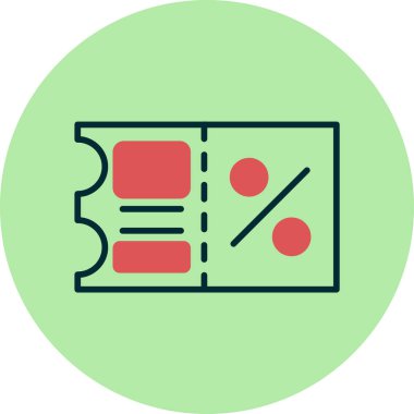 Taslak biçimdeki basit İndirim simgesi