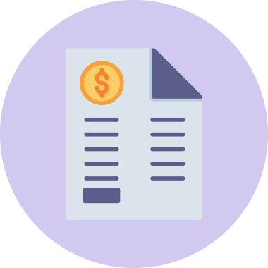 Bill simgesi, vektör illüstrasyonu basit tasarım