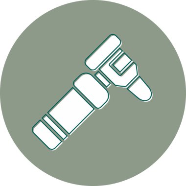 Otoscope simgesi vektör illüstrasyon tasarımı