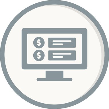 Fiyat web simgesi vektör illüstrasyonu