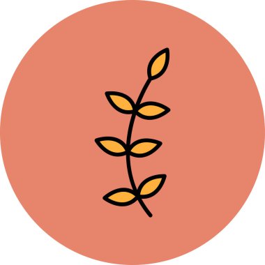 Düz simge, vektör, illüstrasyon bırakır