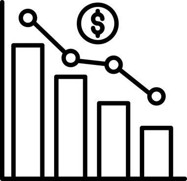 Durgunluk modern simgesinin vektör illüstrasyonu