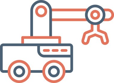 Robot kollu aygıtın kavramsal çizgi resmi