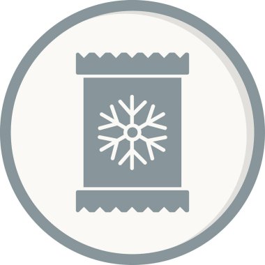 kar tanesi web simgesi, vektör çizim 