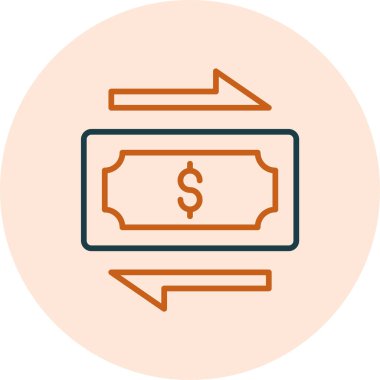 Değiş tokuş Web simgesi basit illüstrasyon