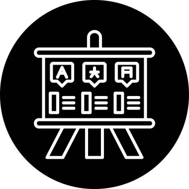 Dilbilim simgesi vektör illüstrasyon tasarımı