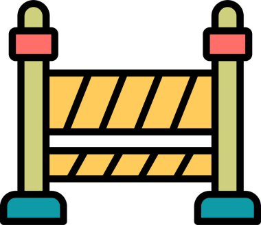 trafik işareti simge vektör çizim 