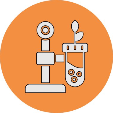 Basit Biyoloji simgesinin vektör çizimi,