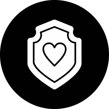 Kalp. Web simgesi basit illüstrasyon 