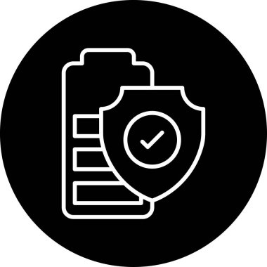 Pil seviyesi amblemi herhangi bir arkaplandan izole edildi.