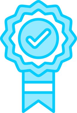 Doğrulama düz tasarım ikonu vektörü