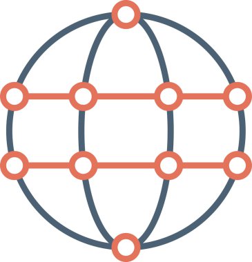 Basit bir Global simgesi. vektör tasarımı