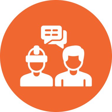 Diyalog. Web simgesi basit illüstrasyon