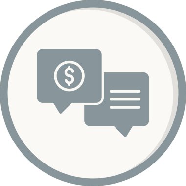 Sohbet mesajı vektör illüstrasyonu