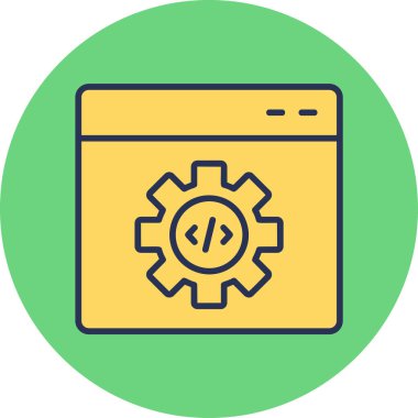 Kod İyileştirme simgesi vektör illüstrasyonu