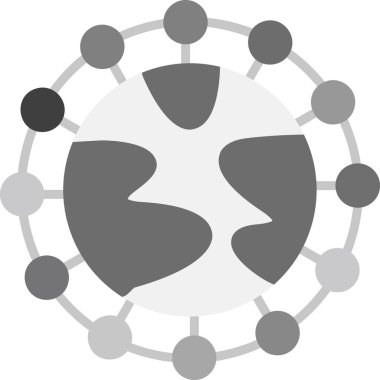 düz biçimli ağ bağlantısı simgesi