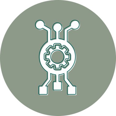 algoritma web simgesi vektör illüstrasyonu