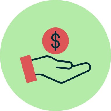 Bağış kutusu ikonu vektör illüstrasyonu